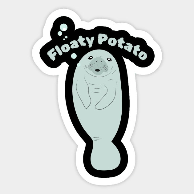 Floaty Potato Sticker by The WYLD Tribe